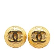 Pre-owned Metal chanel-jewelry Chanel Vintage , Yellow , Dames