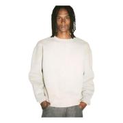 Katoenen Jersey Crewneck Sweatshirt Our Legacy , White , Heren