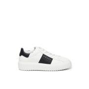 Leren sneakers met klinknageldetails Hogan , White , Heren