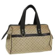 Pre-owned Canvas handbags Louis Vuitton Vintage , Beige , Dames