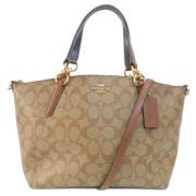 Pre-owned Canvas shoulder-bags Coach Pre-owned , Brown , Dames