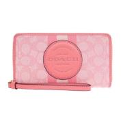 Pre-owned Canvas wallets Coach Pre-owned , Pink , Dames