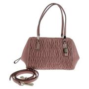 Pre-owned Leather shoulder-bags Coach Pre-owned , Pink , Dames