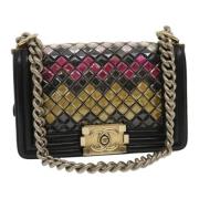 Pre-owned Leather chanel-bags Chanel Vintage , Black , Dames