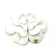 Pre-owned Fabric brooches Chanel Vintage , White , Dames