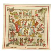 Pre-owned Silk scarves Hermès Vintage , Multicolor , Dames