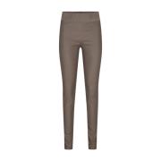 Gecoate Powerstretch Skinny Broek met Hoge Taille Freequent , Brown , ...