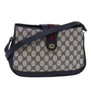 Pre-owned Leather gucci-bags Gucci Vintage , Blue , Dames