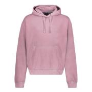 Katoenen Hoodie met Ribboorden John Elliott , Purple , Heren