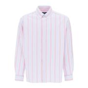 Gestreept Oxford Overhemd A.p.c. , Multicolor , Heren