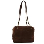 Pre-owned Suede chanel-bags Chanel Vintage , Brown , Dames