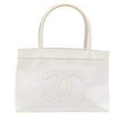 Pre-owned Fabric totes Chanel Vintage , White , Dames