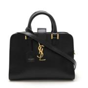 Pre-owned Leather handbags Yves Saint Laurent Vintage , Black , Dames