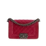 Pre-owned Leather chanel-bags Chanel Vintage , Pink , Dames