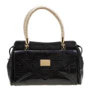 Pre-owned Leather handbags Versace Pre-owned , Black , Dames