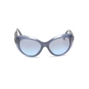 Pre-owned Fabric sunglasses Chanel Vintage , Blue , Dames