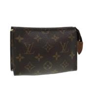 Pre-owned Canvas pouches Louis Vuitton Vintage , Brown , Dames