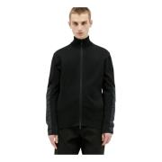 Tech Panel Zip-Up Sweatshirt Moncler , Black , Heren