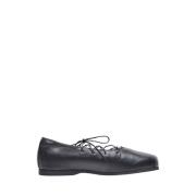 Leren Veterschoen Ballerina Flats Our Legacy , Black , Dames