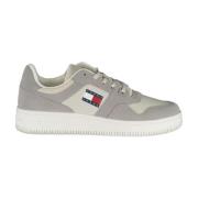 Heren Sports Sneaker met Logo Accents Tommy Hilfiger , Gray , Heren