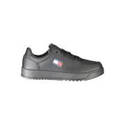 Zwarte Polyethyleen Heren Sneaker Tommy Hilfiger , Black , Heren