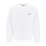 Klassieke Crewneck Sweatshirt met Geborduurd Logo Carhartt Wip , White...