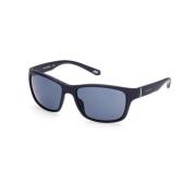 Blauwe Gepolariseerde Aviator Zonnebril Skechers , Blue , Heren