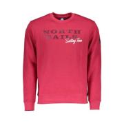 Gezellig Logo Sweatshirt in Roze North Sails , Red , Heren