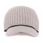 Gebreide Baseballpet met Elegant Detail Brunello Cucinelli , Gray , Un...