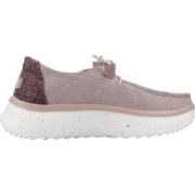 Chambray Veterschoenen Hey Dude , Pink , Dames