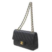 Pre-owned Leather chanel-bags Chanel Vintage , Black , Dames