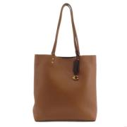 Pre-owned Leather shoulder-bags Coach Pre-owned , Brown , Dames