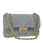 Pre-owned Suede chanel-bags Chanel Vintage , Blue , Dames