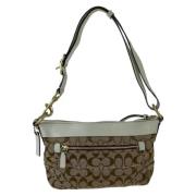 Pre-owned Canvas shoulder-bags Coach Pre-owned , Beige , Dames