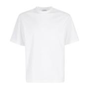 Katoen Bielastische Jersey T-shirt Paolo Pecora , White , Heren