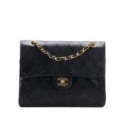 Pre-owned Leather chanel-bags Chanel Vintage , Black , Dames