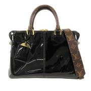 Pre-owned Leather totes Louis Vuitton Vintage , Black , Dames