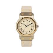 Pre-owned Metal watches Cartier Vintage , Yellow , Dames