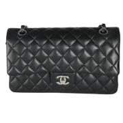 Pre-owned Leather chanel-bags Chanel Vintage , Black , Dames