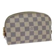 Pre-owned Canvas pouches Louis Vuitton Vintage , Beige , Dames