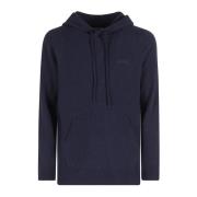 Lamswol Hoodie Trui MC2 Saint Barth , Blue , Heren