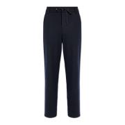 Wollen broek Moncler , Blue , Heren