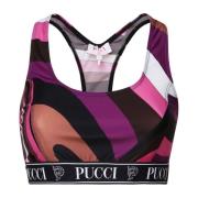 Sportieve Multicolor Crop Top Racerback Emilio Pucci , Multicolor , Da...