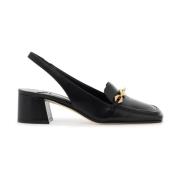 Goudkleurige Diamond Chain Slingback Pumps Jimmy Choo , Black , Dames