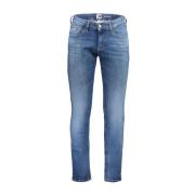 Slim Fit Gewassen Katoenen Jeans Tommy Hilfiger , Blue , Heren