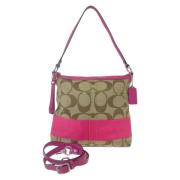 Pre-owned Canvas shoulder-bags Coach Pre-owned , Pink , Dames