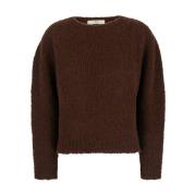 Alpaca Geborstelde Sweaters in Bruin Tela , Brown , Dames