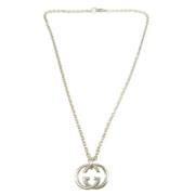 Pre-owned Silver necklaces Gucci Vintage , Gray , Dames