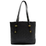 Pre-owned Leather shoulder-bags Bottega Veneta Vintage , Black , Dames