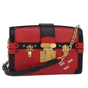 Pre-owned Leather louis-vuitton-bags Louis Vuitton Vintage , Red , Dam...